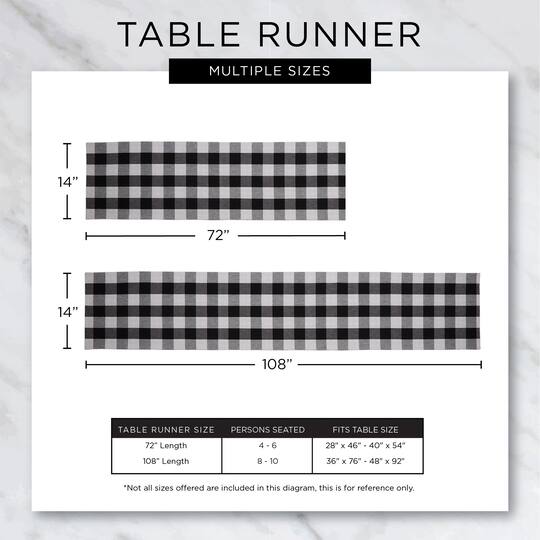 DII® 72" Yuletide Plaid Table Runner